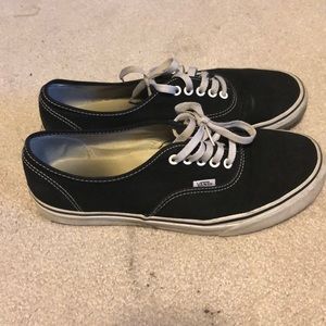 Black and white vans
